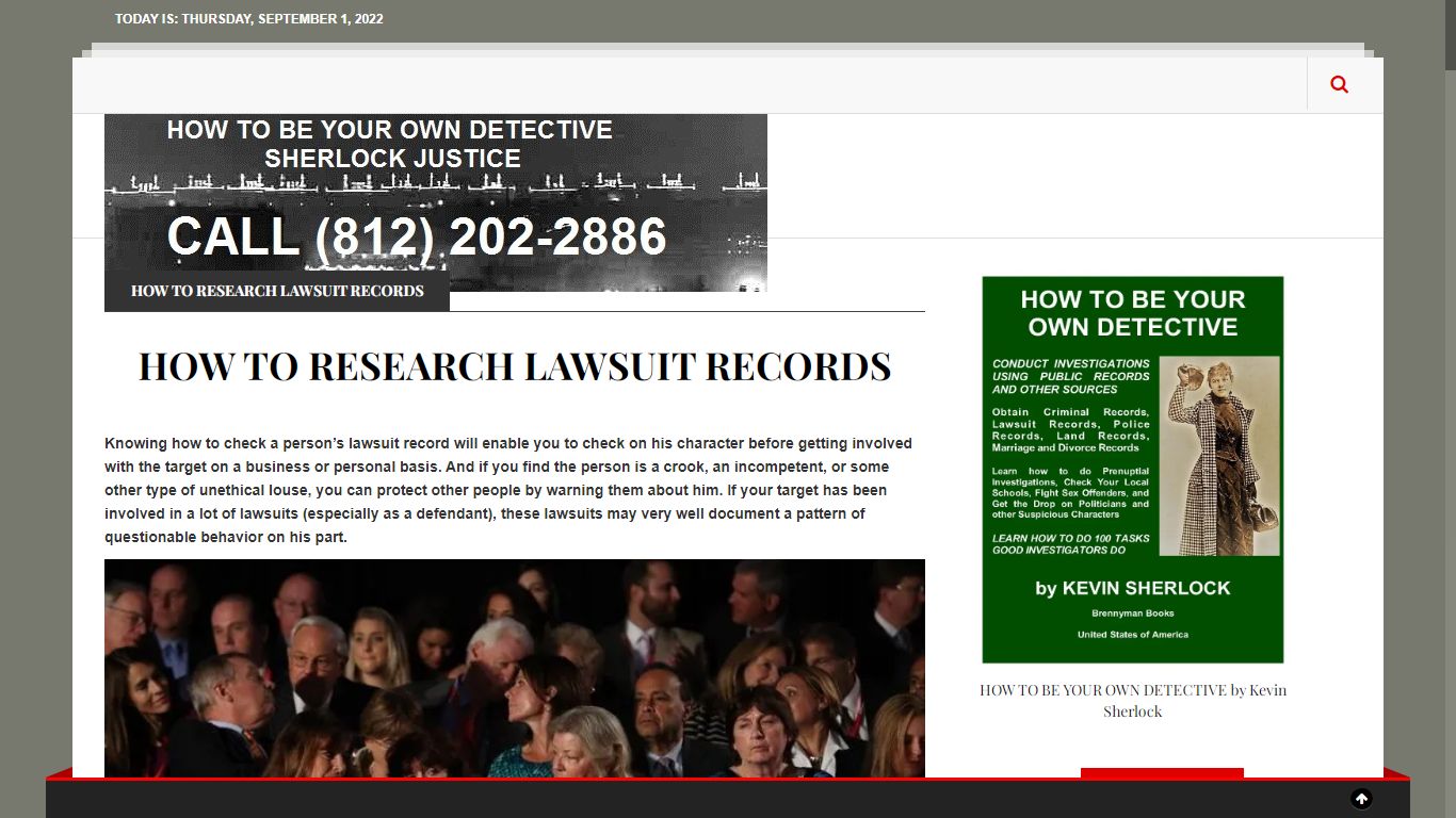 HOW TO RESEARCH LAWSUIT RECORDS - HOW TO BE YOUR OWN DETECTIVE